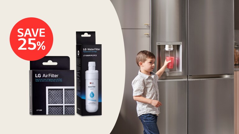 LG.COM EXCLUSIVE: Save 25% on a water & air filter bundle